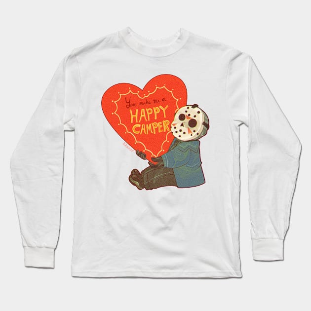 Happy Camper Long Sleeve T-Shirt by Hkasof